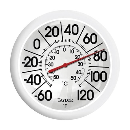 Taylor Taylor 6669527 8 in. Plastic Dial Thermometer; White 6669527